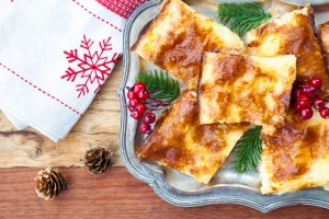 banitsa, phyllo dough, breakfast, holiday, family, new year, cheese, eggs, Bulgarian, Greek, tradition, health