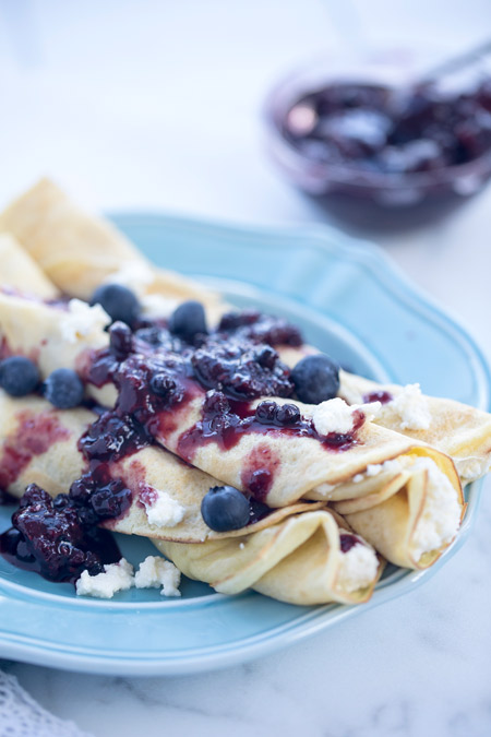 Sweet Berry Jam Crepes - Healthy with Nedi