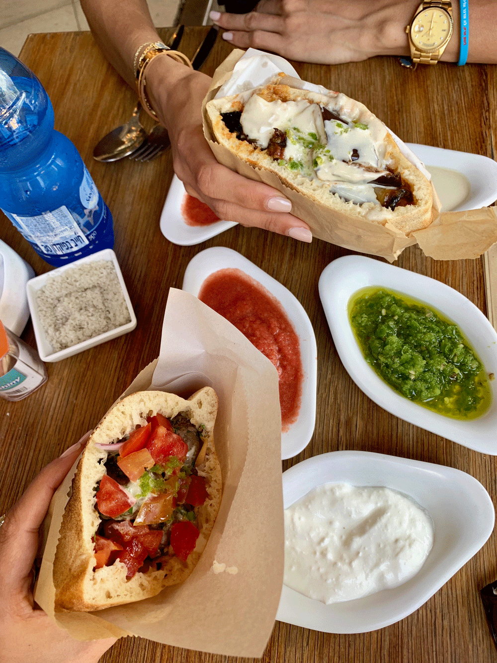kebab, pita, tel aviv, israel
