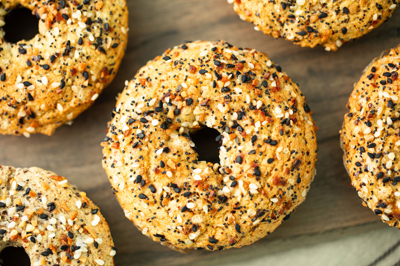 low carb, vegan, paleo, bagels