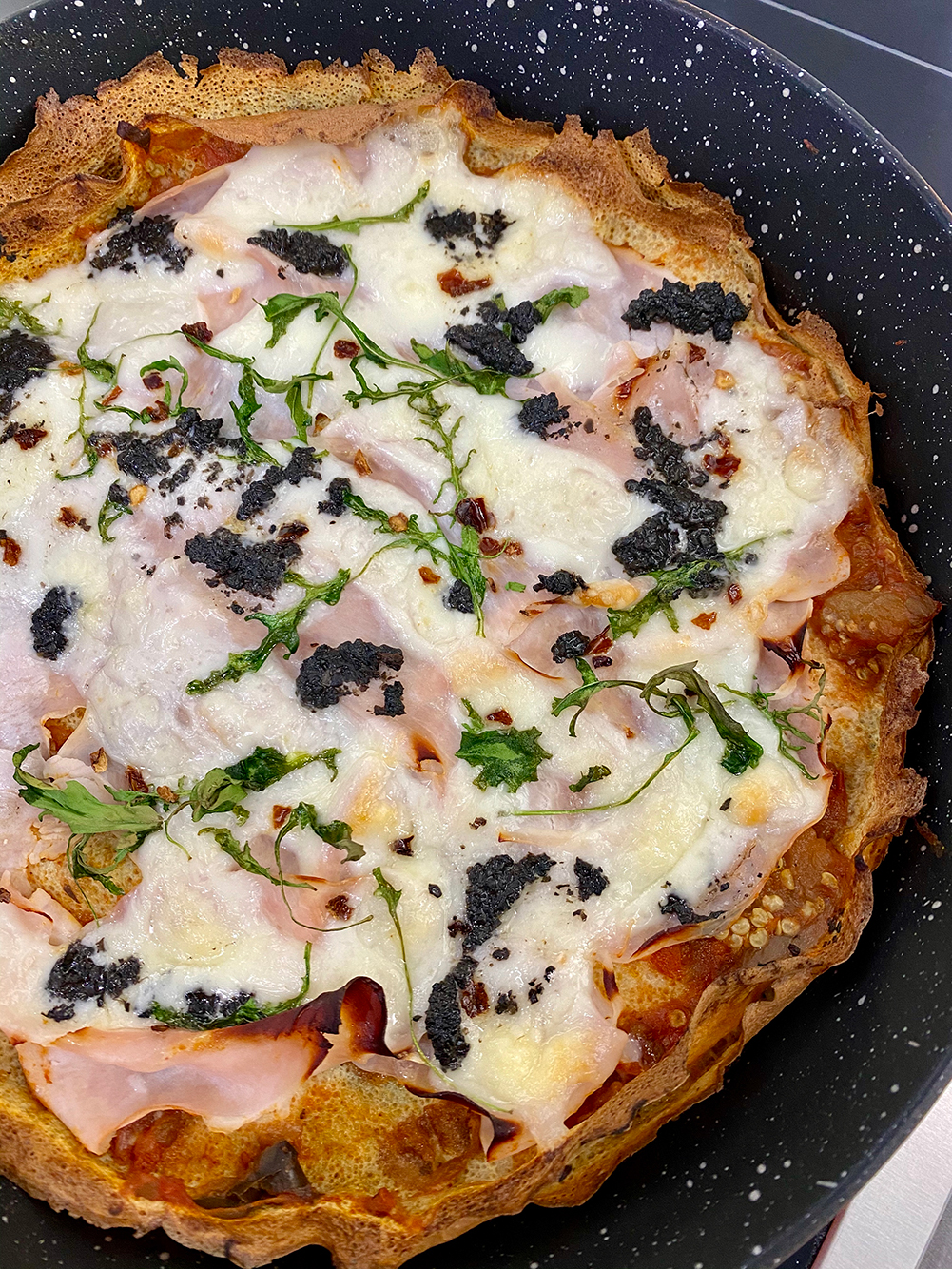 truffle, pizza, crepini, crepe