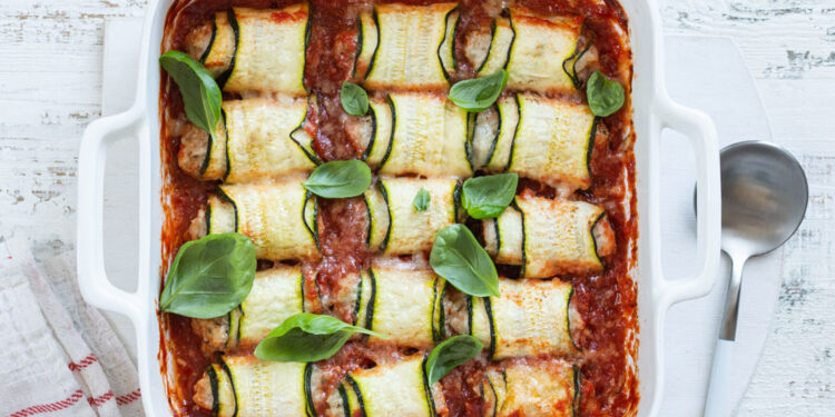 Zucchini Rolls with Vegan Ricotta